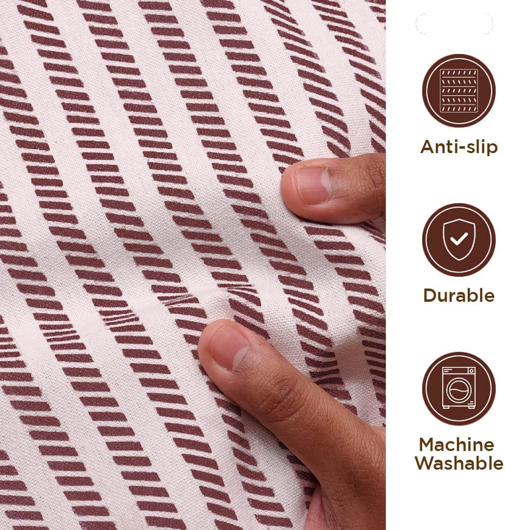 Table Runners | Fall Table Runner 72 Inches Long | 100% Cotton Table Runner for Fall Decor or Boho Decor | Table Runners with Tassles for Dining Room | Thanksgiving Decorations for Home