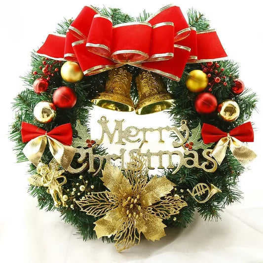 Pure Handmade Christmas Wreath Christmas Tree Decorations Christmas Decor for Home 2024 Happy New Year Naviidad Christmas Decor