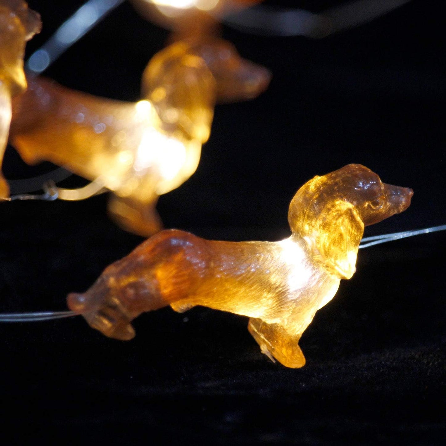 Dachshund Dog String Lights with Timer, 10 Ft 30 Leds Pets Theme Battery Operated LED Fairy Lights with Remote, Decorative Indoor Light for Christmas Tree, Holiday Décor