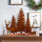 Christmas Tabletop Decorations Indoor, 5Pcs Tree and Reindeer Rustic Christmas Decor