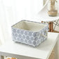 Fabric Storage Box - Foldable Cotton Linen Organizer