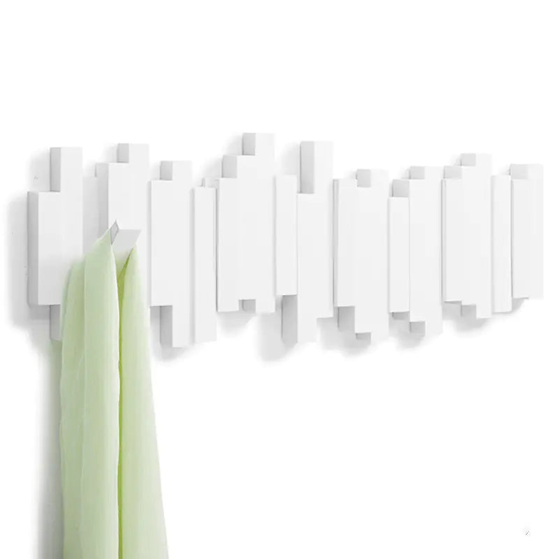 Creative Wall-Mounted Coat Rack and Hooks Organizer