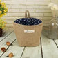 Stylish Cotton Linen Hanging Storage Basket for Home