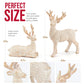 2Pcs Reindeer Christmas Decoration Resin Reindeer Decor for Christmas Table Decor Christmas Figurines