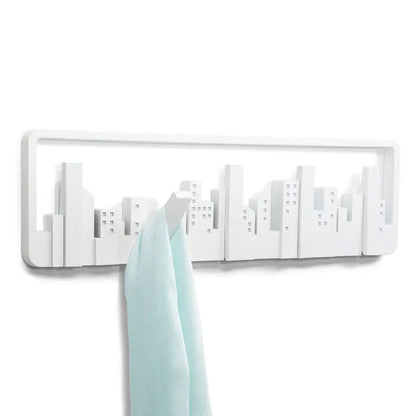 Creative Wall-Mounted Coat Rack and Hooks Organizer