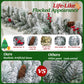 9Ft Pre-Lit Snow Flocked Christmas Garland with LED Lights W/ 8 Modes & Timer for Outdoor Indoor Xmas Decoration Fireplace Stairs Doorway Railings Decor, Battery Operated