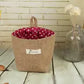 Stylish Cotton Linen Hanging Storage Basket for Home
