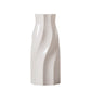 Modern Minimalist White Ceramic Flower Vase for Decor