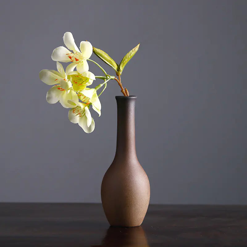 Vintage Ceramic Zen Flower Vase for Home Decor