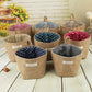 Stylish Cotton Linen Hanging Storage Basket for Home