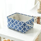Fabric Storage Box - Foldable Cotton Linen Organizer
