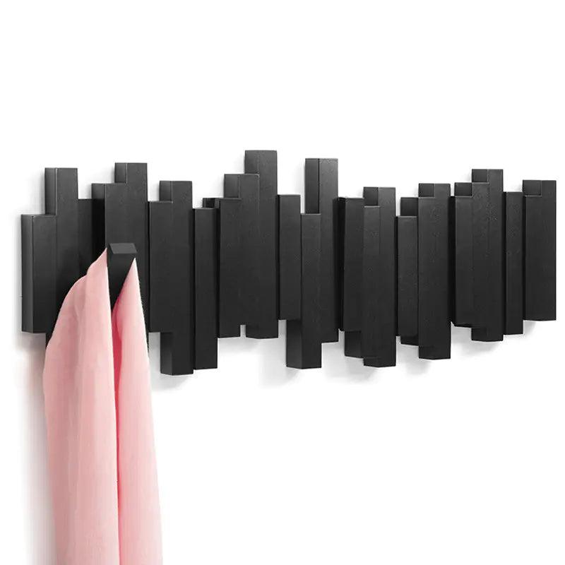 Creative Wall-Mounted Coat Rack and Hooks Organizer