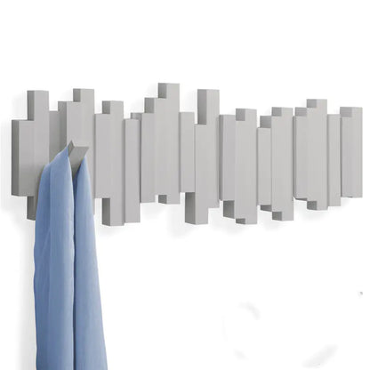 Creative Wall-Mounted Coat Rack and Hooks Organizer