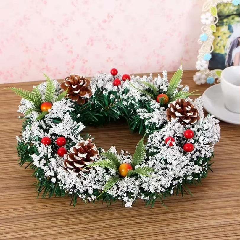 Pure Handmade Christmas Wreath Christmas Tree Decorations Christmas Decor for Home 2024 Happy New Year Naviidad Christmas Decor